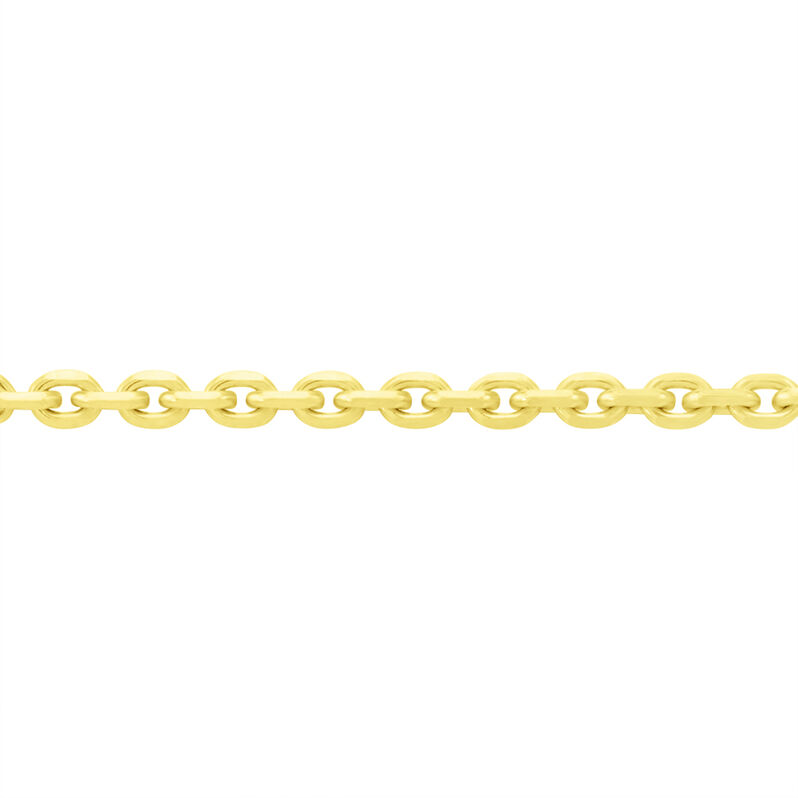 Unisex Ankerkette Gold 375 Diamantiert  - Halsketten Unisex | OROVIVO