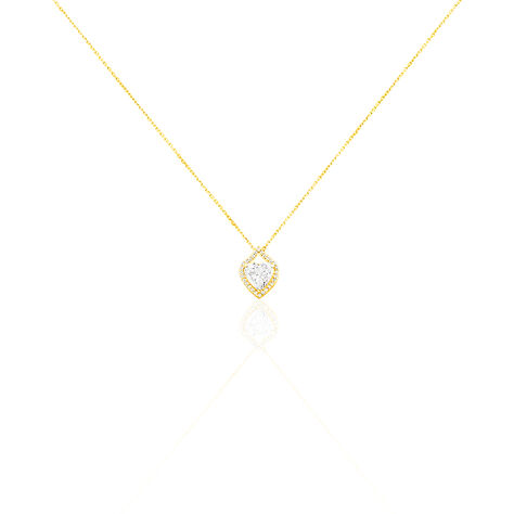 Damen Halskette Gold 375 Zirkonia Herz - Halsketten Damen | OROVIVO
