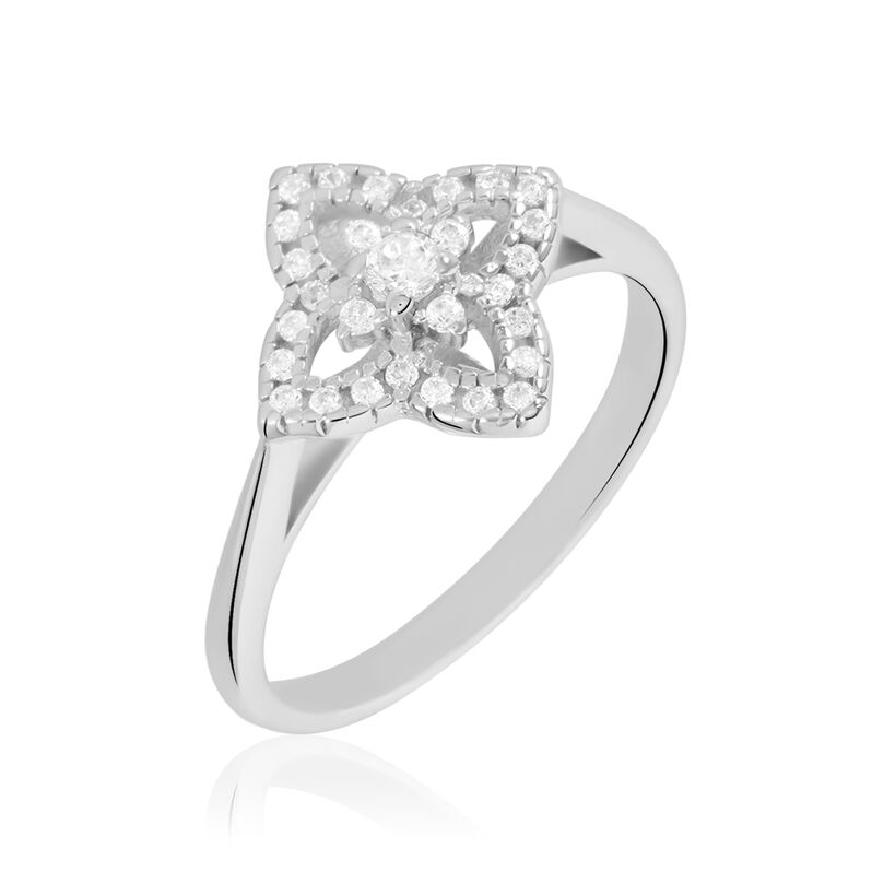 Damen Ring Silber 925 Zirkonia Schmetterling Mina  - Ringe mit Stein Damen | OROVIVO