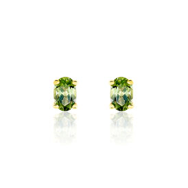 Damen Ohrstecker Gold 375 Peridot - Ohrstecker Damen | OROVIVO