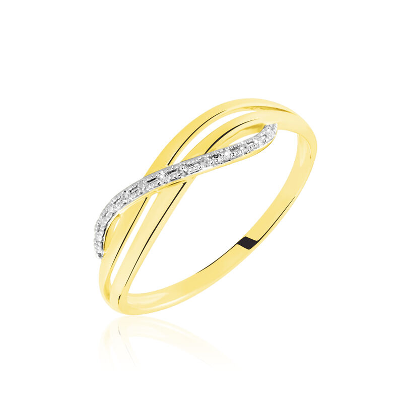 Bague Or Jaune Iolanthe Diamants - Spannringe Damen | OROVIVO