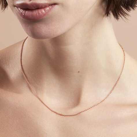 Damen Ankerkette Silber 925 Rosé Vergoldet  - Halsketten Damen | OROVIVO