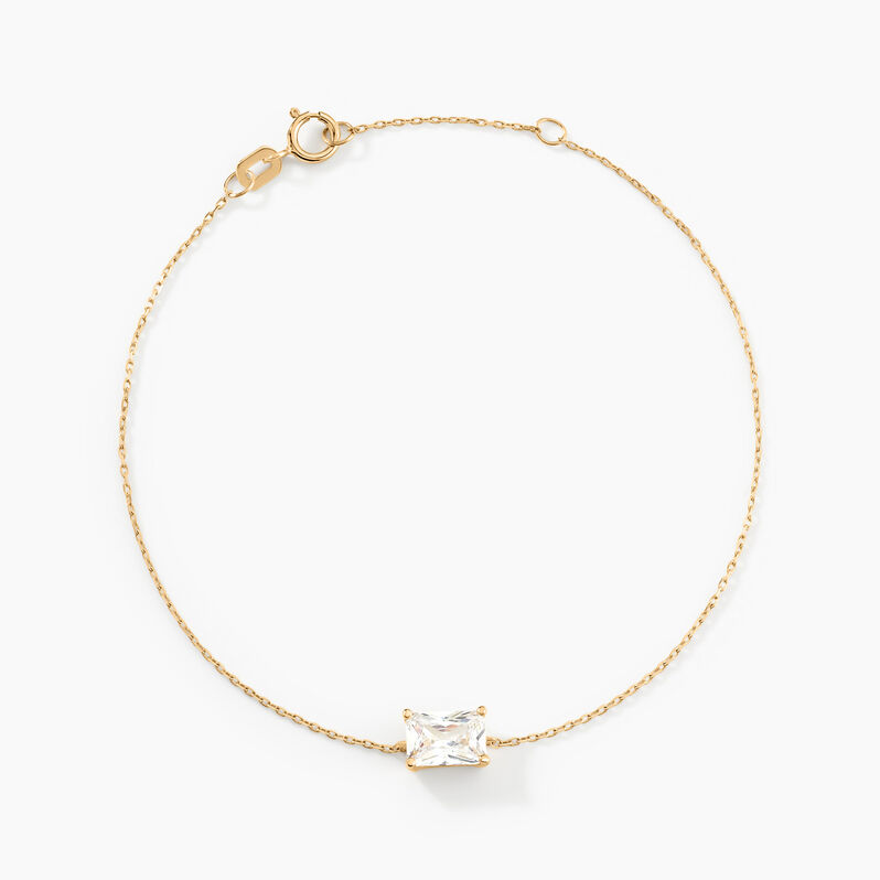 Bracelet Signy Or Jaune Oxyde De Zirconium - Spannringe Damen | OROVIVO