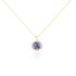CATHERINE Damen Kette Gold 585 (14 Karat) Tansanit Blau 1,4 ct