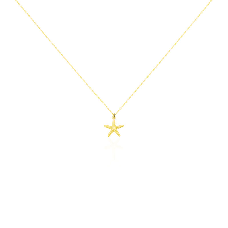 Collier Or Jaune Aenor Motif Etoile De M - Spannringe Damen | OROVIVO