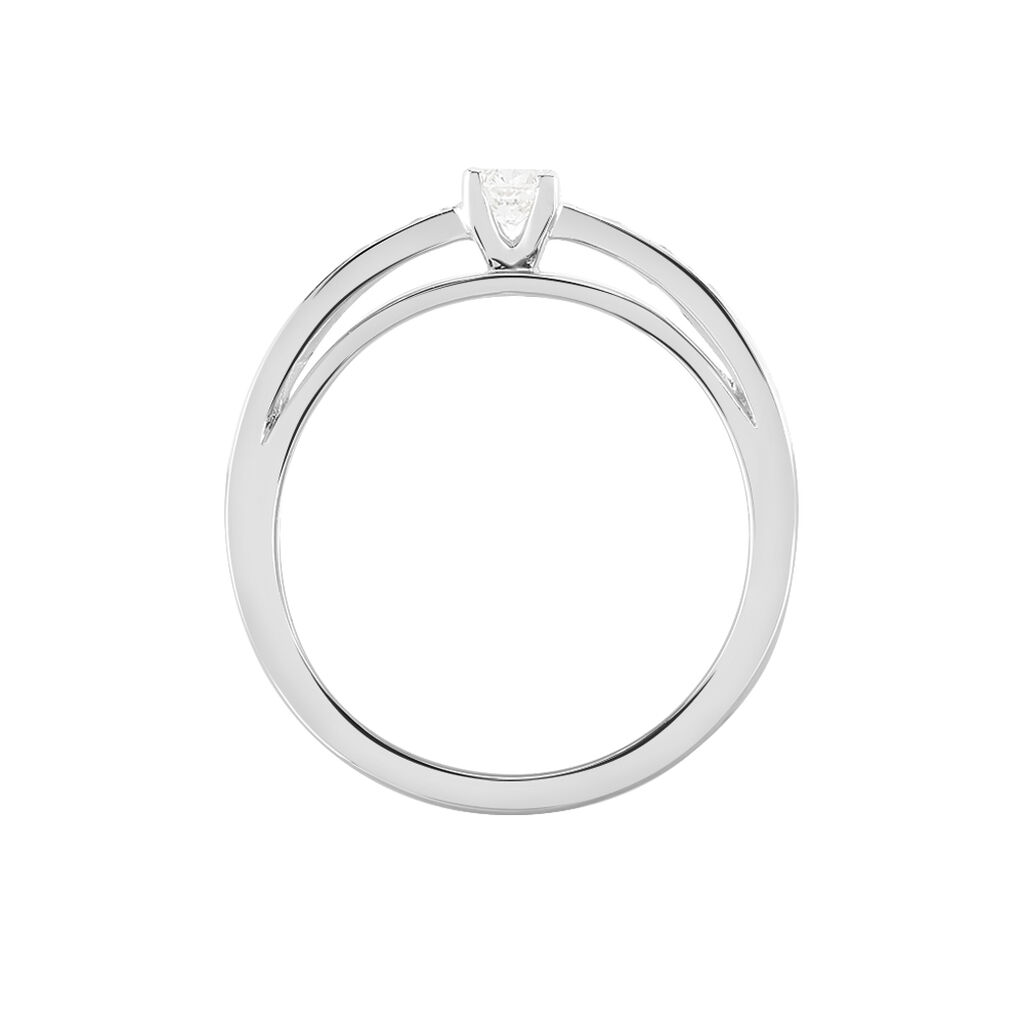 Imposa Damen Ring Wei&szlig;gold 375 (9 Karat) Diamant Wei&szlig; 0,15 ct
