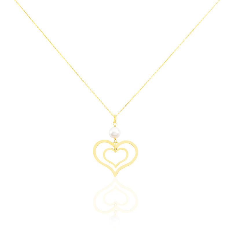 Collier  Or Jaune Et Perles - Spannringe Damen | OROVIVO