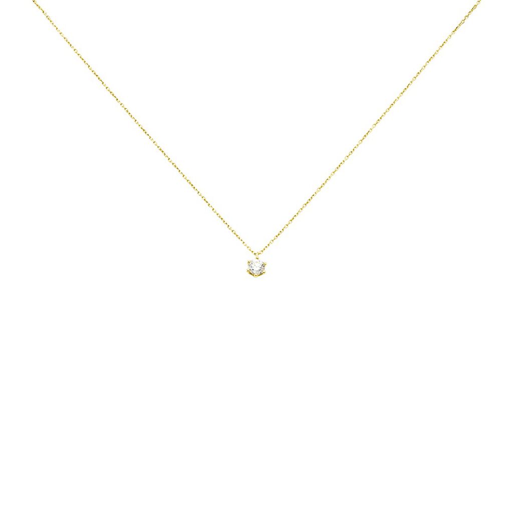 Damen Collier Gold 750 Diamant 0,52ct Monopoli - Halsketten Damen | OROVIVO