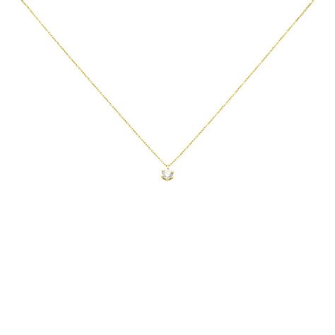 Damen Collier Gold 750 Diamant 0,52ct Monopoli - Halsketten Damen | OROVIVO