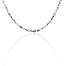 Damen Kordelkette Silber 925 50cm - Ketten ohne Anhänger Damen | OROVIVO
