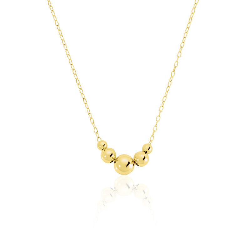 JULE Damen Collier Silber vergoldet 925 B 1,3 mm - Halsketten Damen | OROVIVO