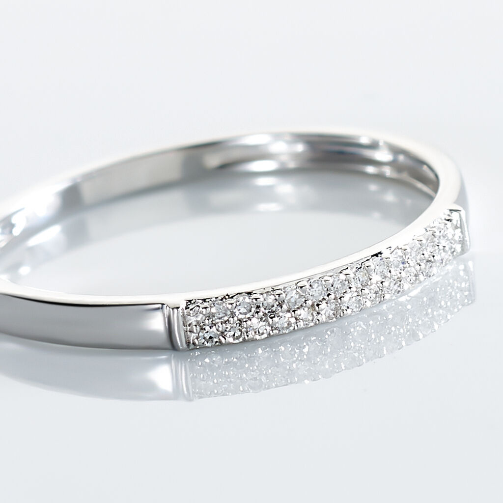 Bague Amani Or Weiss Diamants - Spannringe Damen | OROVIVO