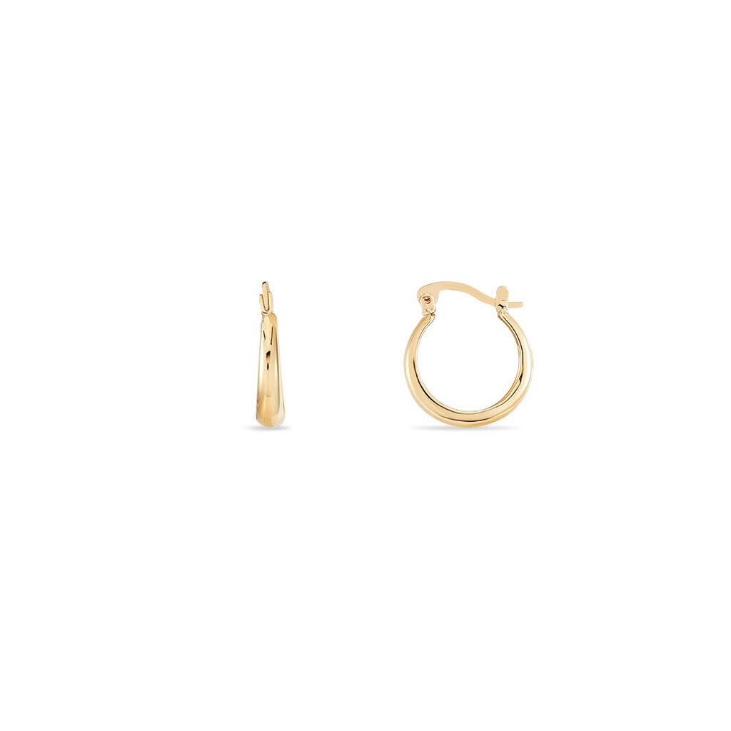 SHINA FIL LARGE Damen Creolen Vergoldet B 4 mm