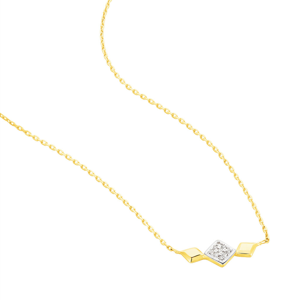 Collier Or Bicolore Caterine Diamants - Spannringe Damen | OROVIVO