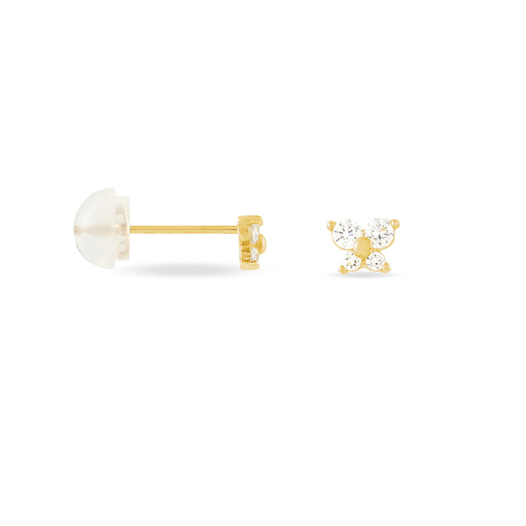 Ohrstecker Gold 375 Zirkonia Schmetterling