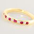 Carol Damen Ring Gold 585 (14 Karat) Rubin Rot 0,31 ct