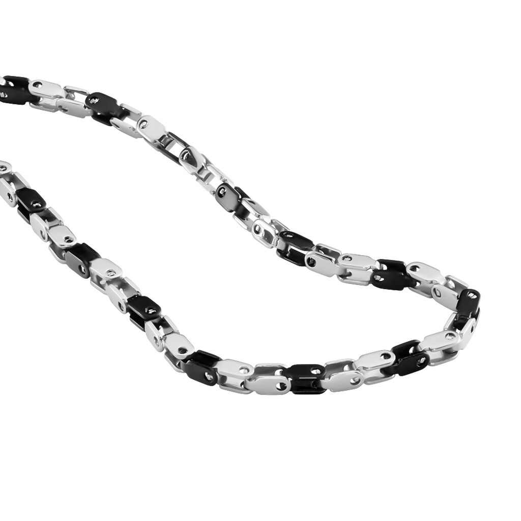 BORISLAV Herren Collier Edelstahl Bicolor B 2,8 mm