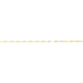 Damen Singapurkette Gold 375 Bicolor 45cm - Ketten ohne Anhänger Damen | OROVIVO