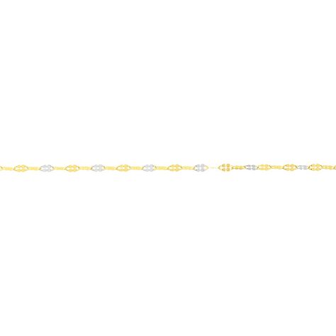 Damen Singapurkette Gold 375 Bicolor  - Halsketten Damen | OROVIVO