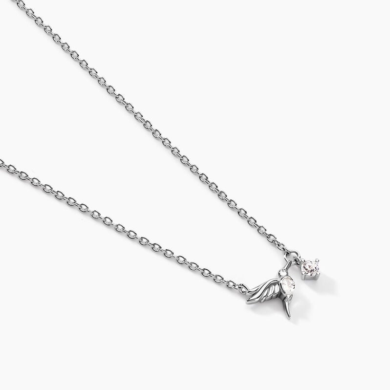 Collier Myrna Argent Weiss Oxyde De Zirconium - Spannringe Damen | OROVIVO