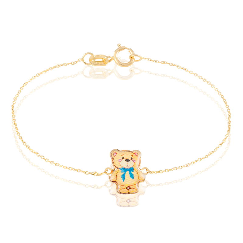 Bracelet Miniar Ourson Or Jaune - Spannringe Kinder | OROVIVO