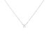 Damen Collier Silber Silber 925 Buchstabe N