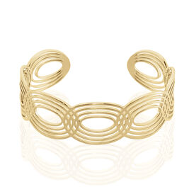 Damen Armreif Messing Gold 750 plattiert 5 Micron - Armreifen Damen | OROVIVO