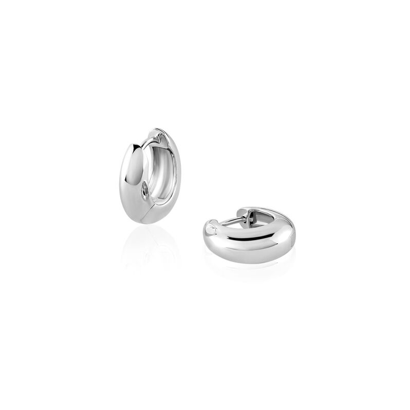 MELOURA Damen Creolen Silber 925 Mandel - Creolen Damen | OROVIVO