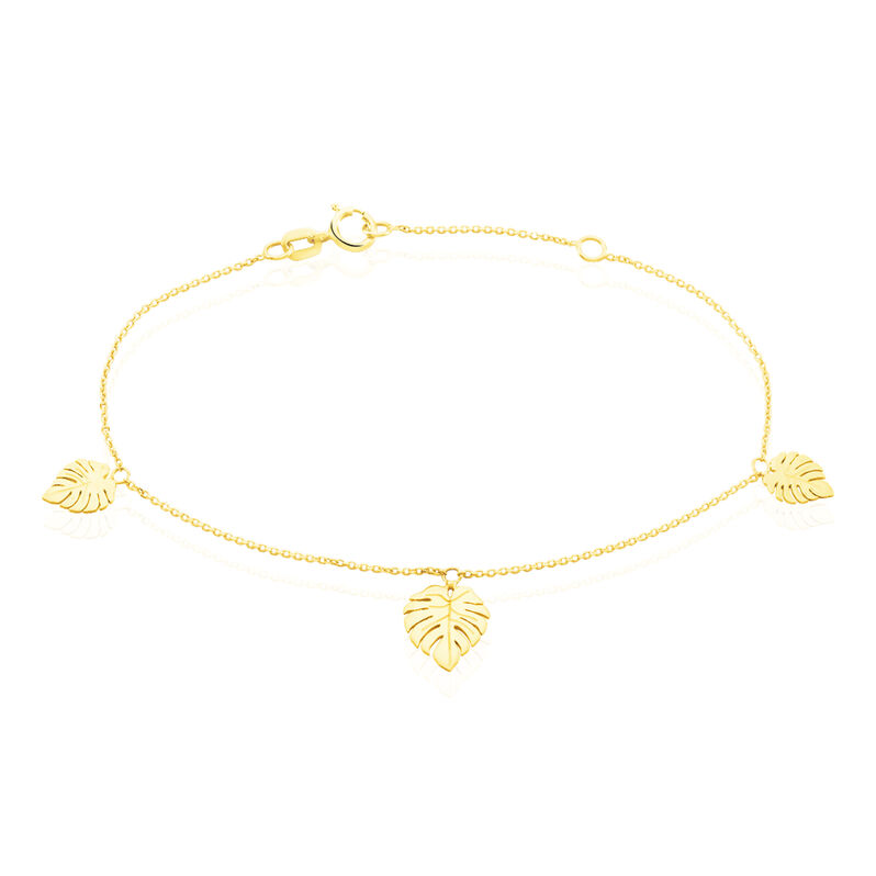 Bracelet Or Jaune Siobhan Pampilles Feui - Spannringe Damen | OROVIVO