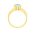 BAGA Damen Ring Gold 375 (9 Karat) Topas Blau 0,37 ct