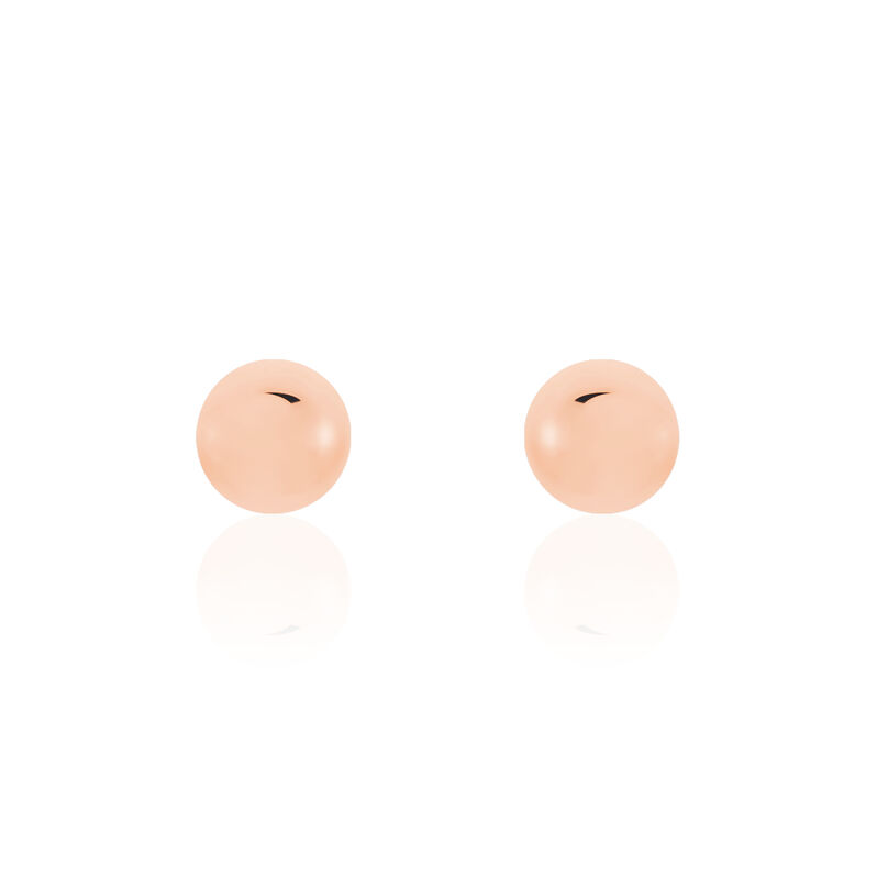 Damen Ohrstecker Roségold 375 Kugel 7mm Fidelia - Ohrstecker Damen | OROVIVO
