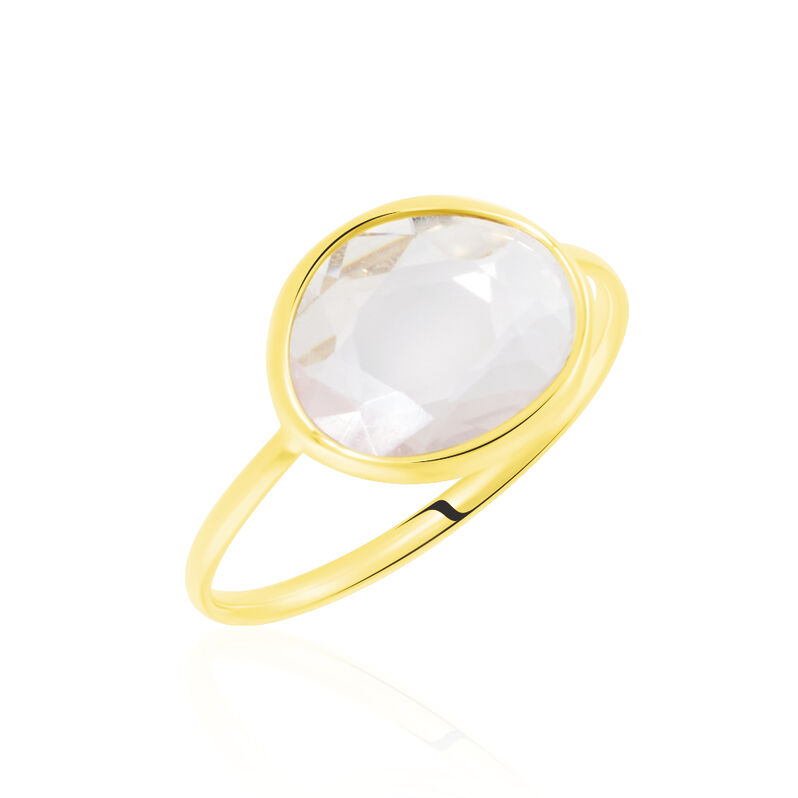 Bague Or Jaune Elaia Quartz - Spannringe Damen | OROVIVO