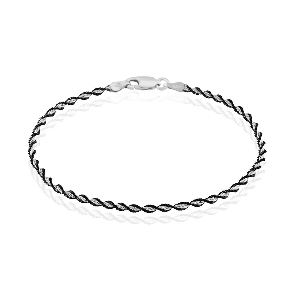 🦚 Damenarmband Kordelkette Silber 925 , Armkette ohne Stein