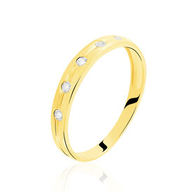 Damenring Gold 585 Diamanten 0,025ct - Personalisierte Geschenke Damen | OROVIVO