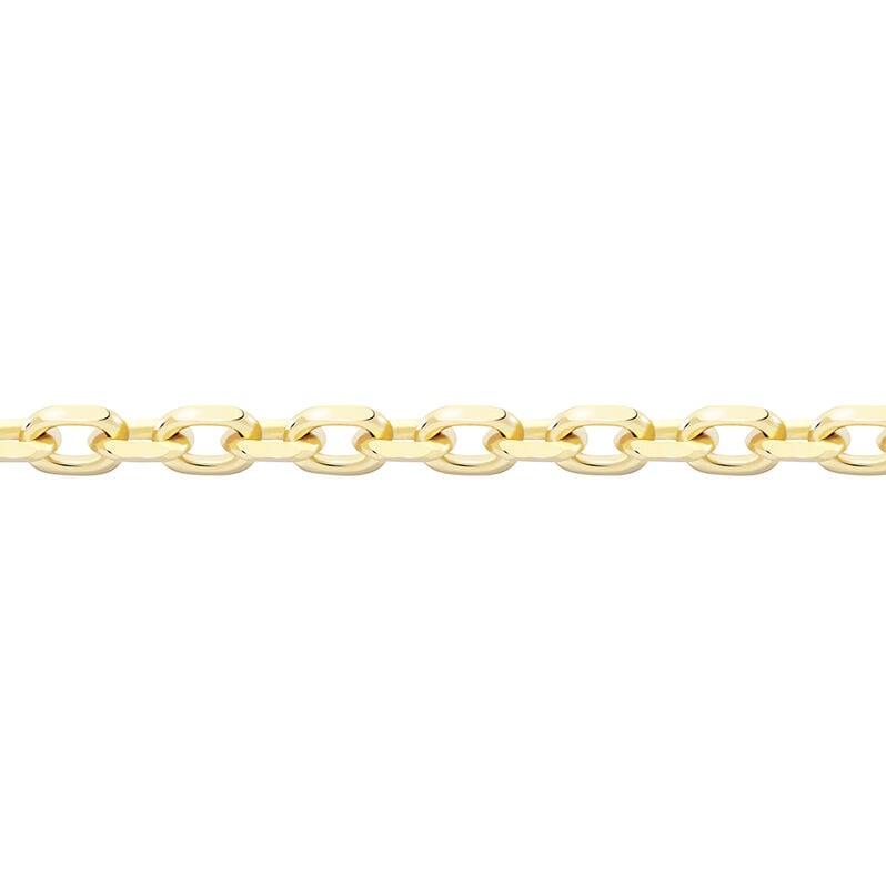 Unisex Ankerkette Gold 375 Diamantiert  - Halsketten Unisex | OROVIVO