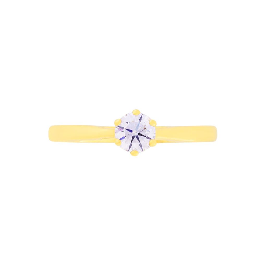 Damen Ring Gold 750 synthetischer Diamant 0,36ct Sonate  - Verlobungsringe Damen | OROVIVO