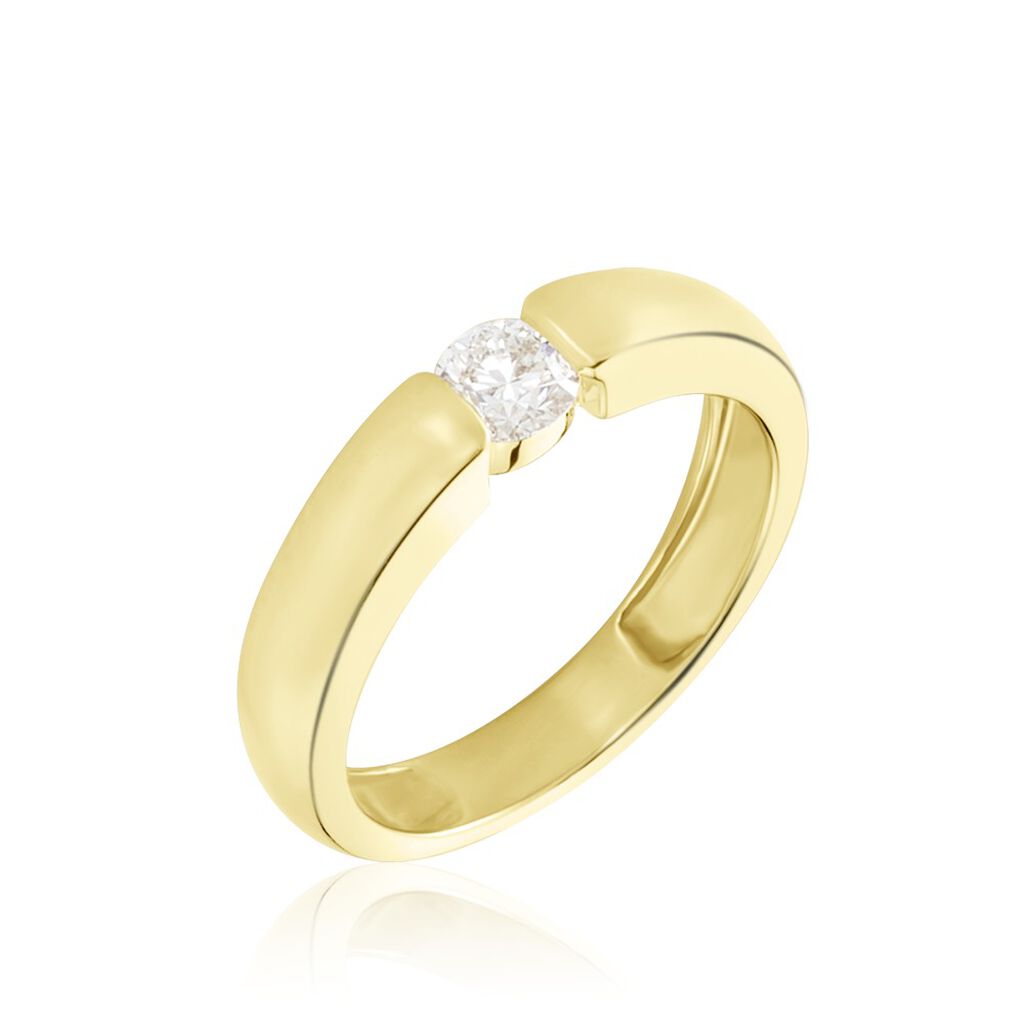 Damen Ring Gold 750 synthetischer Diamant 0,26ct Orchestra  - Verlobungsringe Damen | OROVIVO