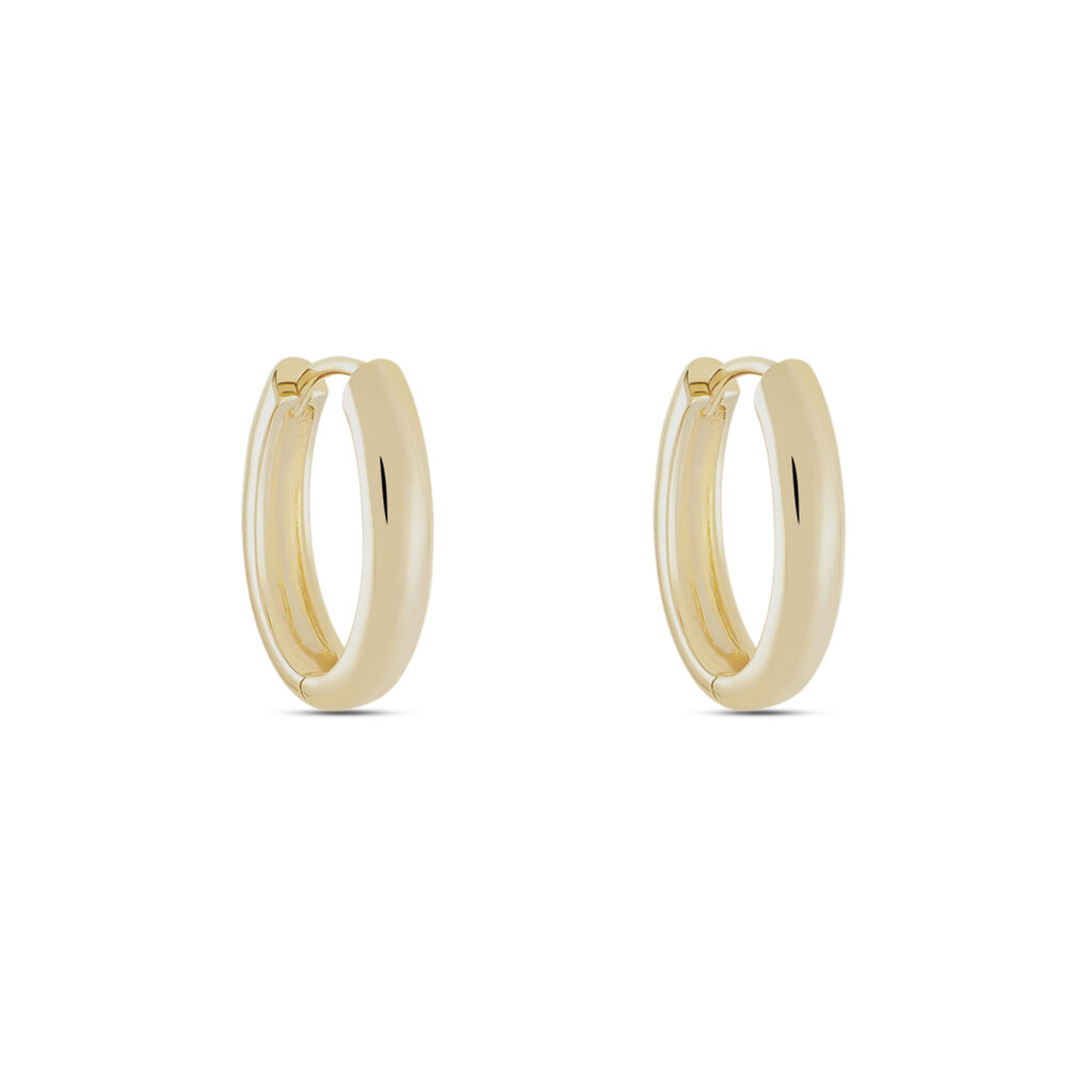 Damen Creolen Messing Gold plattiert - Creolen Damen | OROVIVO