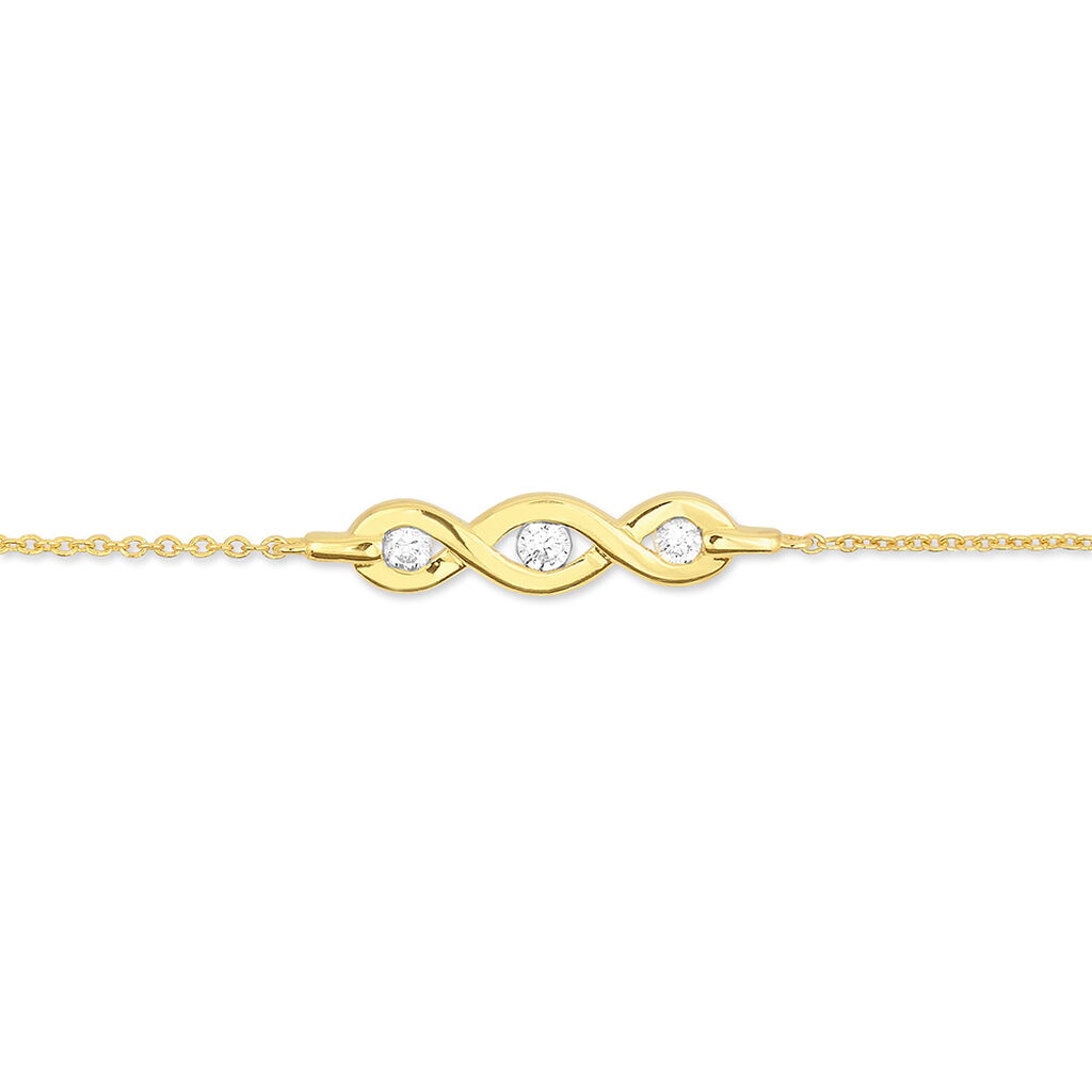 Bracelet Delfina Or Jaune Diamant - Spannringe Damen | OROVIVO