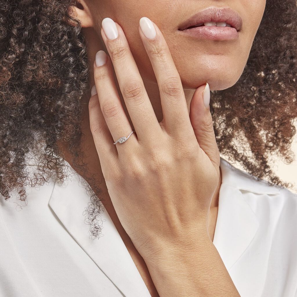 Bague Eternite Or Blanc Diamant - Spannringe Damen | OROVIVO