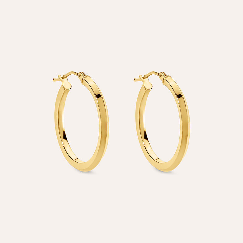 Orecchini A Cerchio Toujours Oro Giallo - Spannringe Damen | OROVIVO