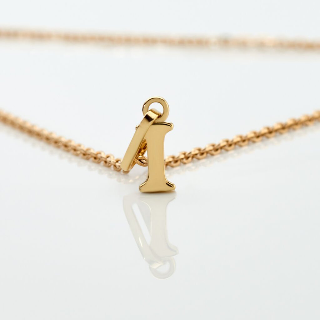 ALPHABET Unisex Anh&auml;nger Gold 375 (9 Karat) Buchstabe I