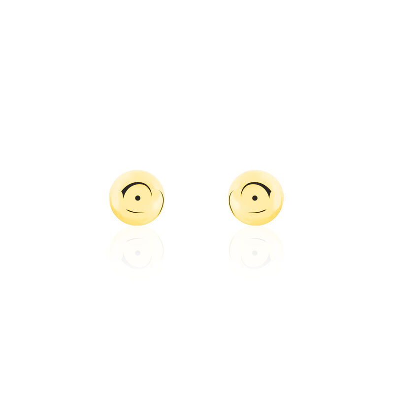 Damen Ohrstecker Gold 375 Kugel 5mm - Ohrstecker Damen | OROVIVO