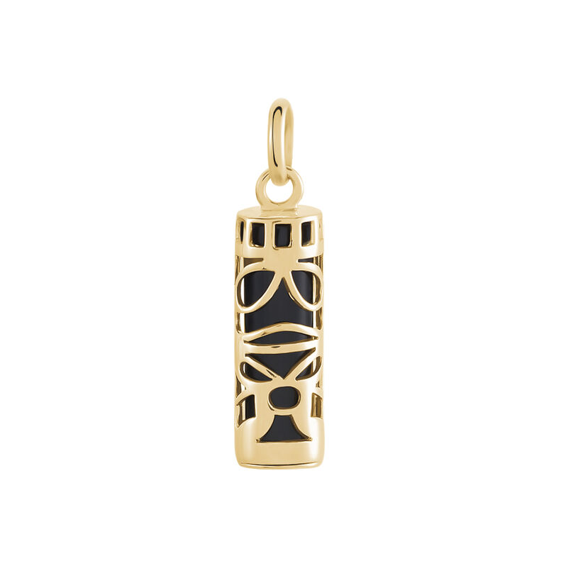 Pendentif Kauai Plaqué Or Jaune Pierre De Synthese - Spannringe Damen | OROVIVO