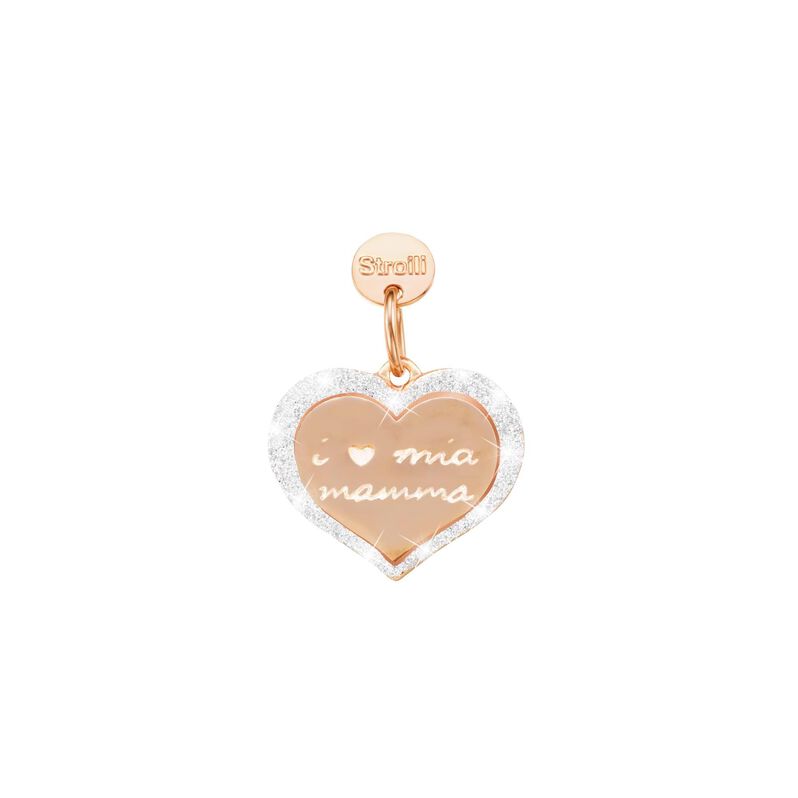 Pendente Love Beats Argento Rosa - Spannringe Damen | OROVIVO