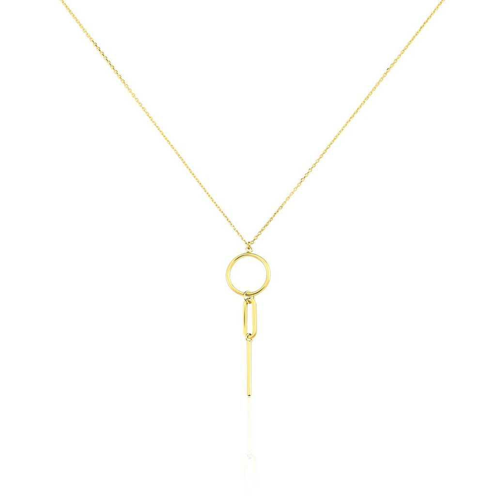 Damen Halskette Gold 375 Kreis Stab - Halsketten Damen | OROVIVO