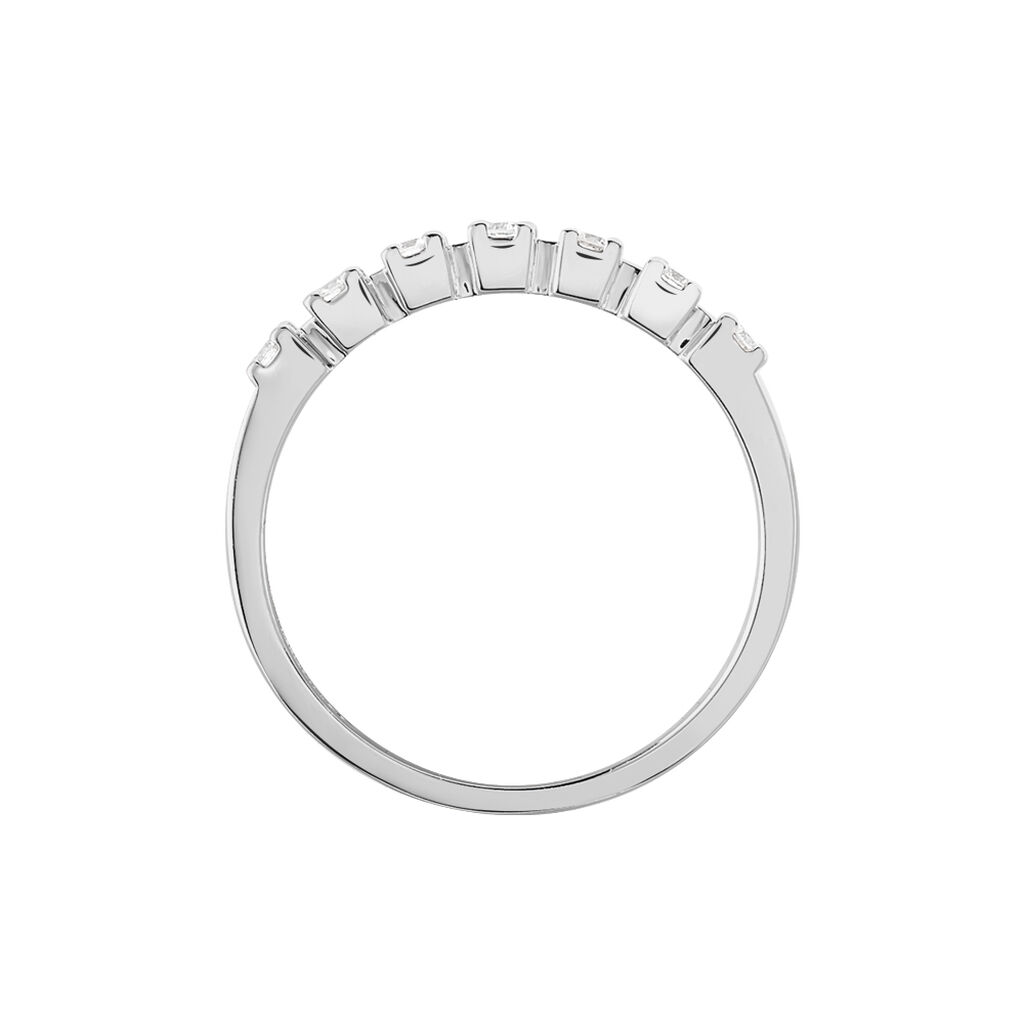 Damenring Weißgold 750 Diamanten 0,182ct  - Eheringe Damen | OROVIVO
