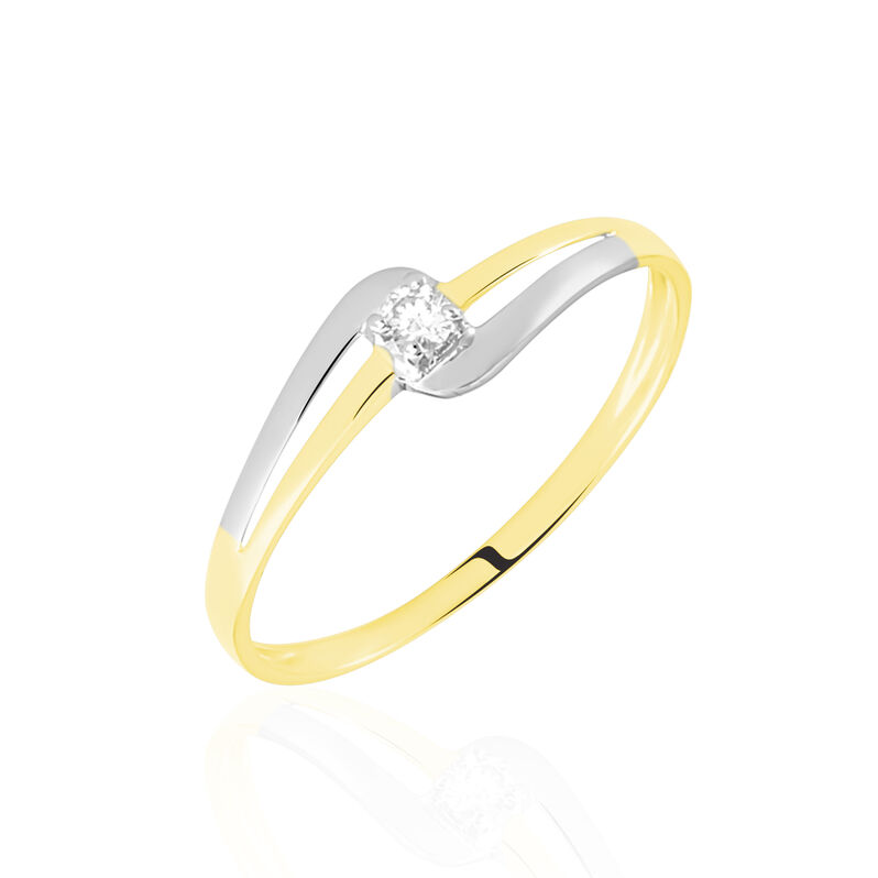Bague Or Et Oxyde - Spannringe Damen | OROVIVO