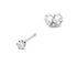 MONOPOLI Damen Ohrstecker Wei&szlig;gold 585 (14 Karat) Diamant Wei&szlig; 0,11 ct