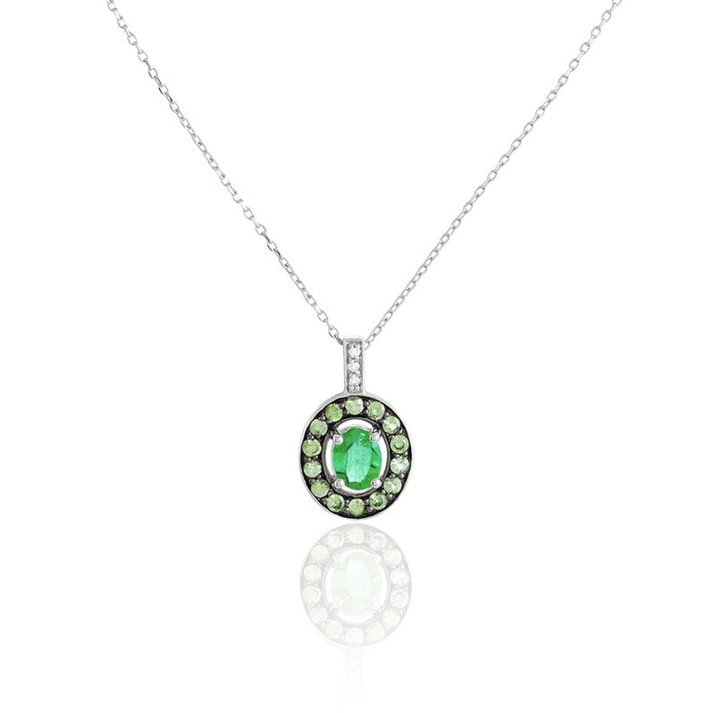 Collier Or Et Emeraude - Spannringe Damen | OROVIVO